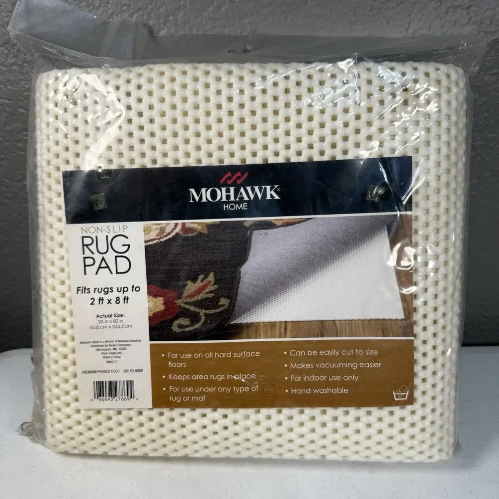 Mohawk Home Non Slip Strong Hold Firm Grip Area Rug Pad  2'x8'